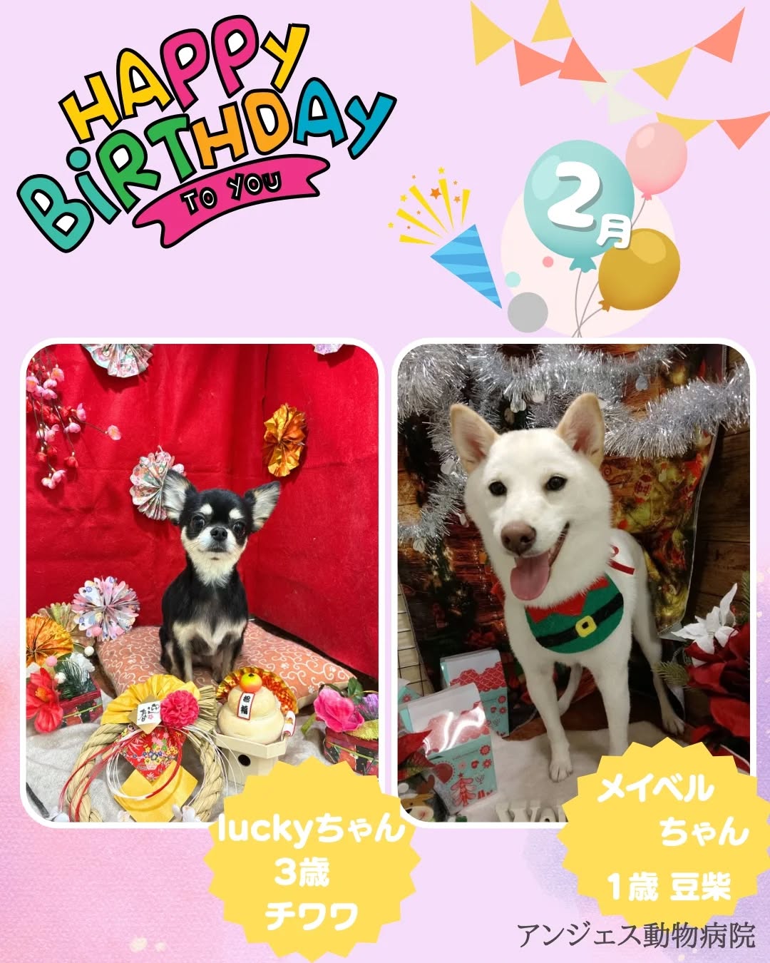 今月のお誕生日のお友だち